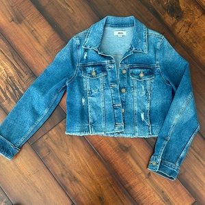 Boutique Cropped Denim Jacket